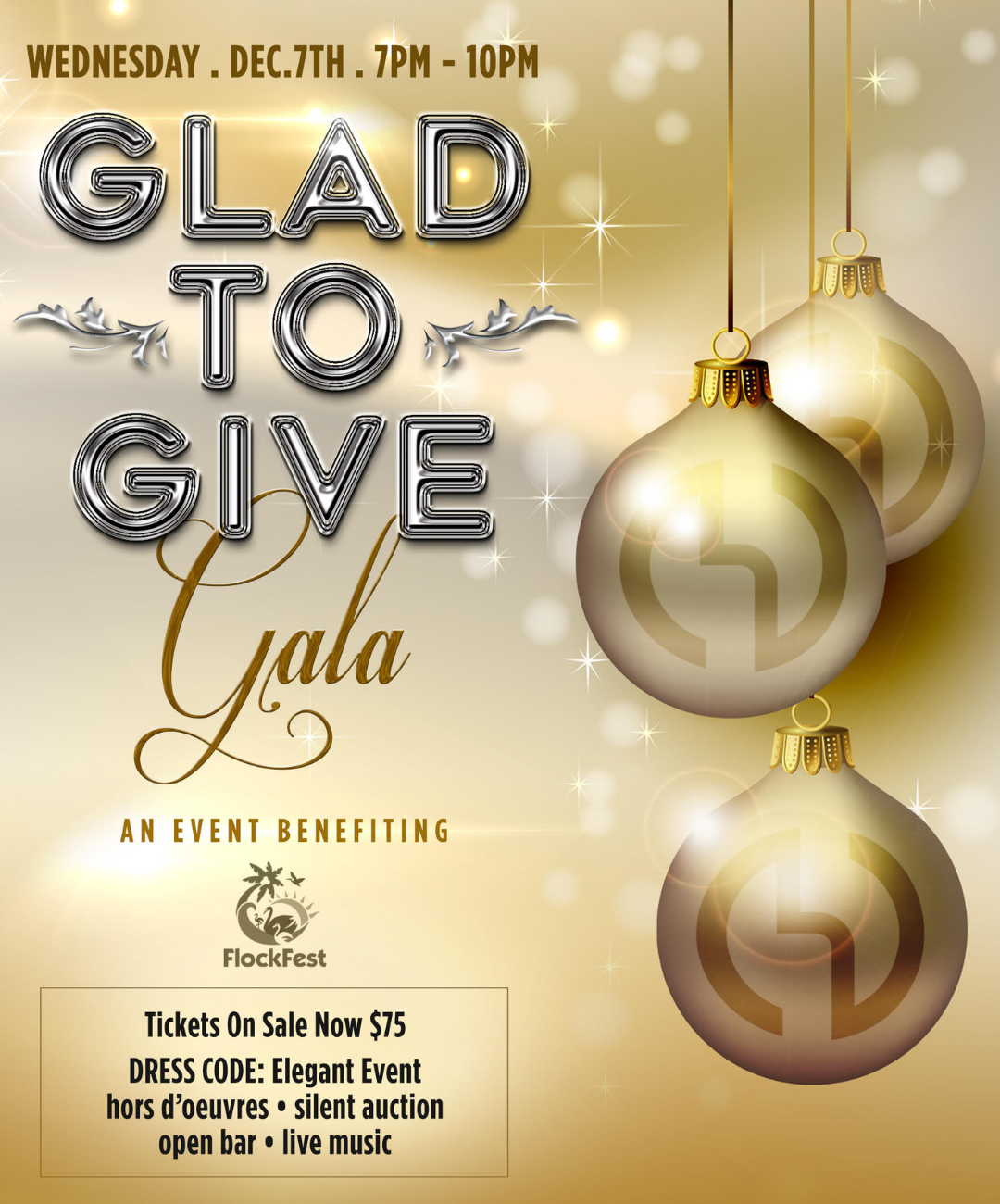 Glad to Give Gala - Wed Dec 7, 7pm-10pm
